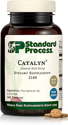Standard Process Catalyn General Well-Being Dietary Supplement - Non-Dairy & Non-Soy - Daily Vitamins & Nutrients - 360 Tablets