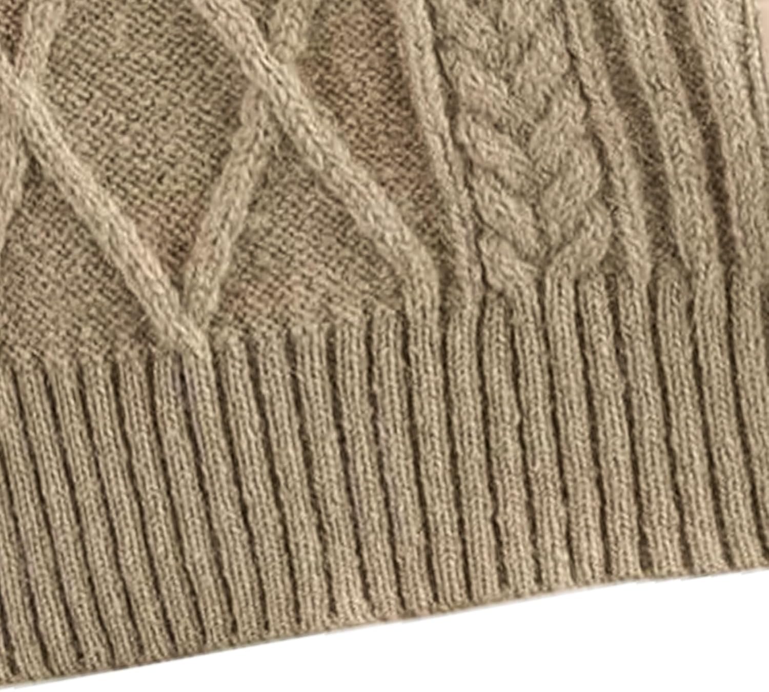 CUFEZN Women's Quilted Hooded Knit Vest Lightweight Padded Sleeveless Jacket, Casual Retro Layered Sweater Vest - Image 6