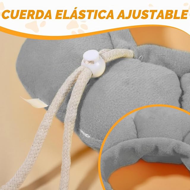 Foto 5 de 7 de Ferizzia Collar Isabelino, Ajustable Collar de Recuperación para Gato