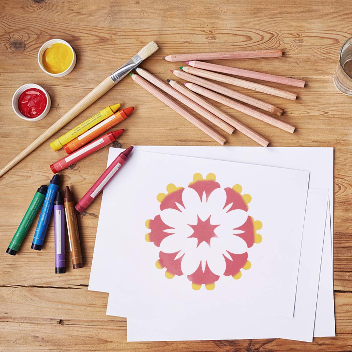 126pièces Pochoirs De Peinture Mandala Pour Diy Modèles Artistiques à Utiliser Sur Bois Sols Et Surfaces Plates