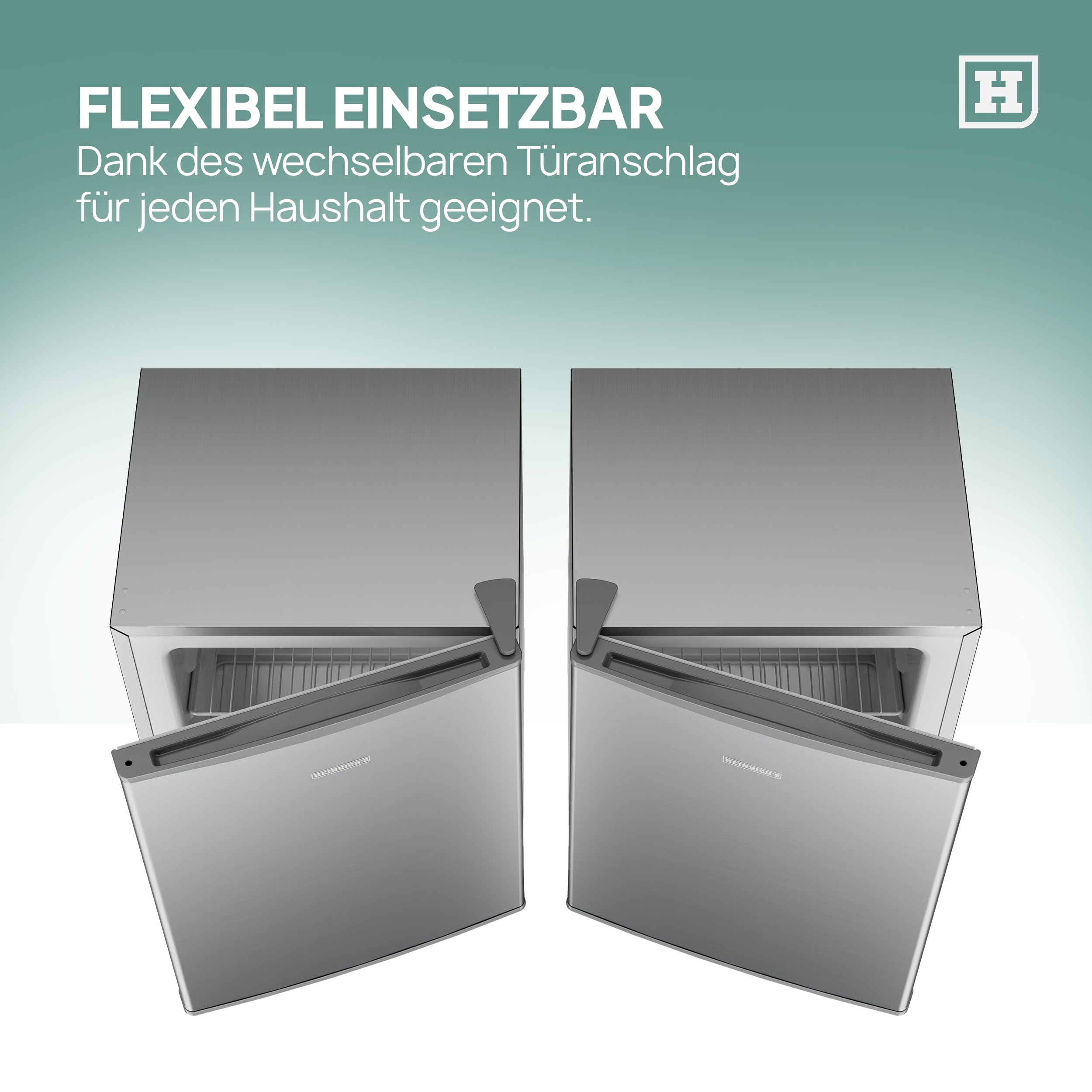 Heinrich’s Gefrierschrank bis -22°C Tiefkühlschrank 4-Sterne-Gefrierfach 40dB wechselbarer Türanschlag
