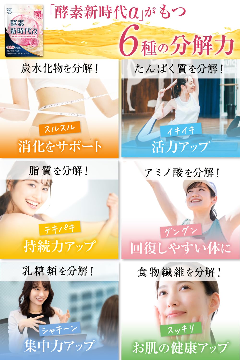 Amazon | 酵素新時代α(アルファ) 酵素サプリ 国産 無農薬 玄米成分 GMP