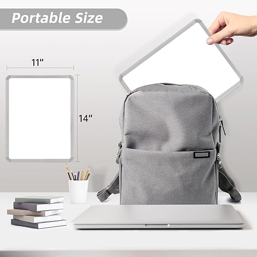 Miniatura 5 de VUSIGN Pizarra blanca pequeña de borrado en seco, pizarra magnética de borrado en seco de 14 x 11 pulgadas, mini pizarra blanca con marcadores para