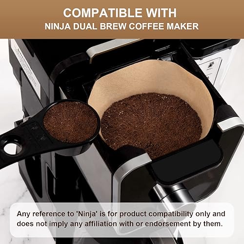 Miniatura 2 de Filtros desechables de papel de café, 100 piezas de filtro de repuesto de cono #4 para cafetera Ninja
