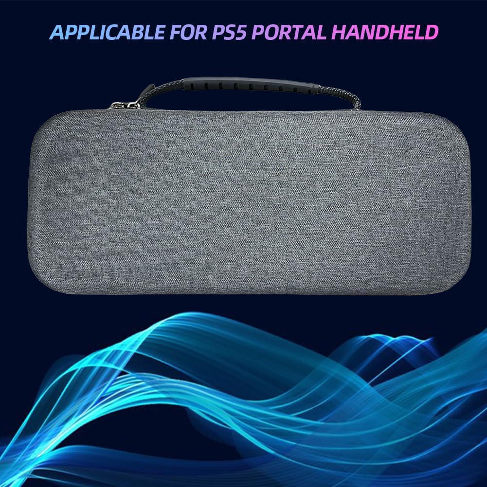 GERRIT PortaI - Funda de transporte, bolsa de almacenamiento portátil de EVA para consola de portal PS5, protección anticaídas, a prueba de golpes, para accesorios de juego remoto PS5/1038/1