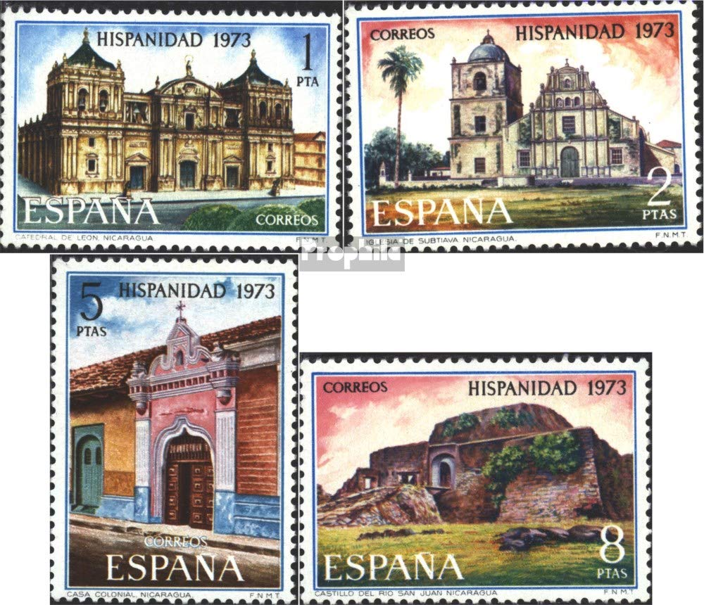 Spain 2049-2052 (complete.issue.) 1973 Nicaragua (Stamps for collectors)