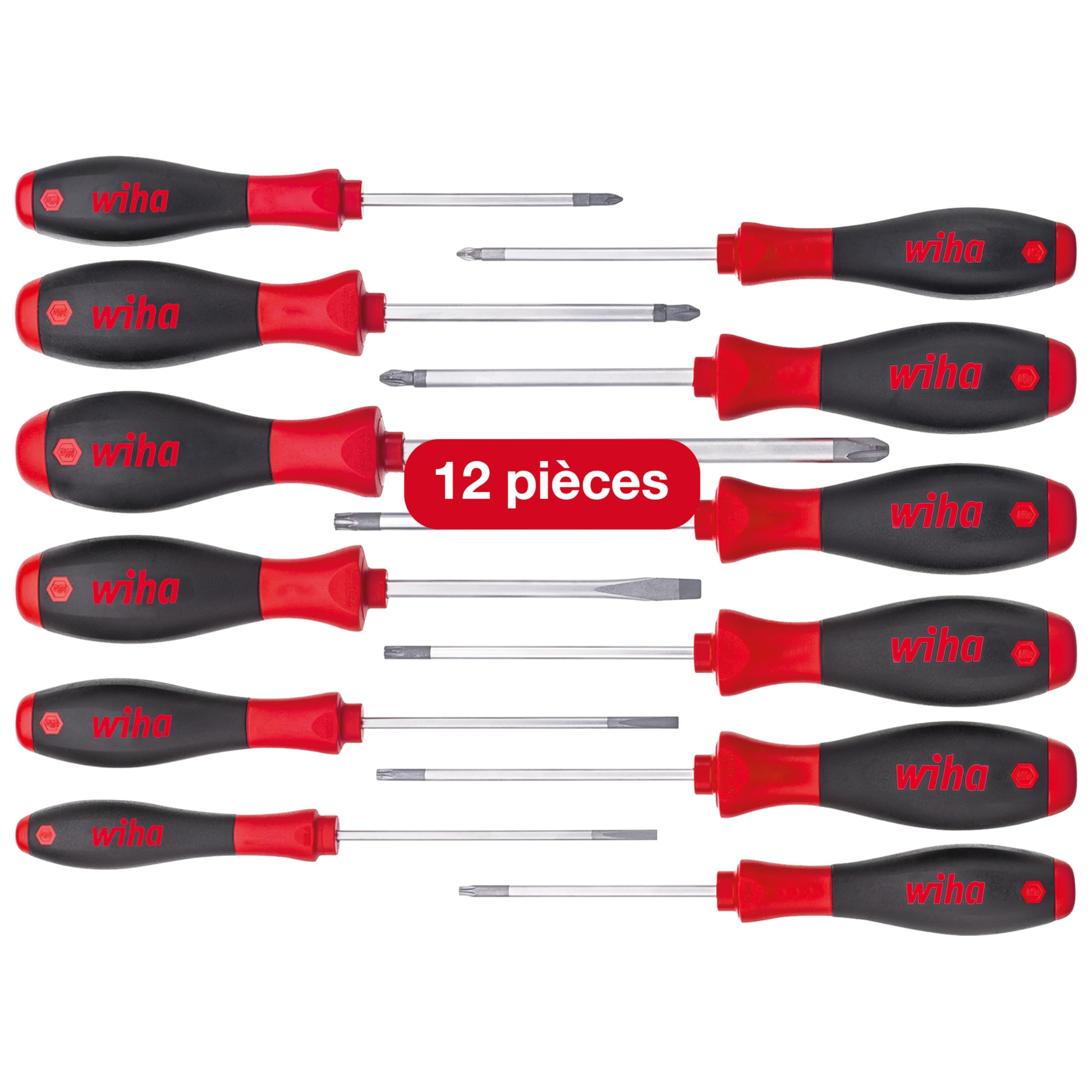 Wiha Juego de destornilladores SoftFinish 302HK12 Noir