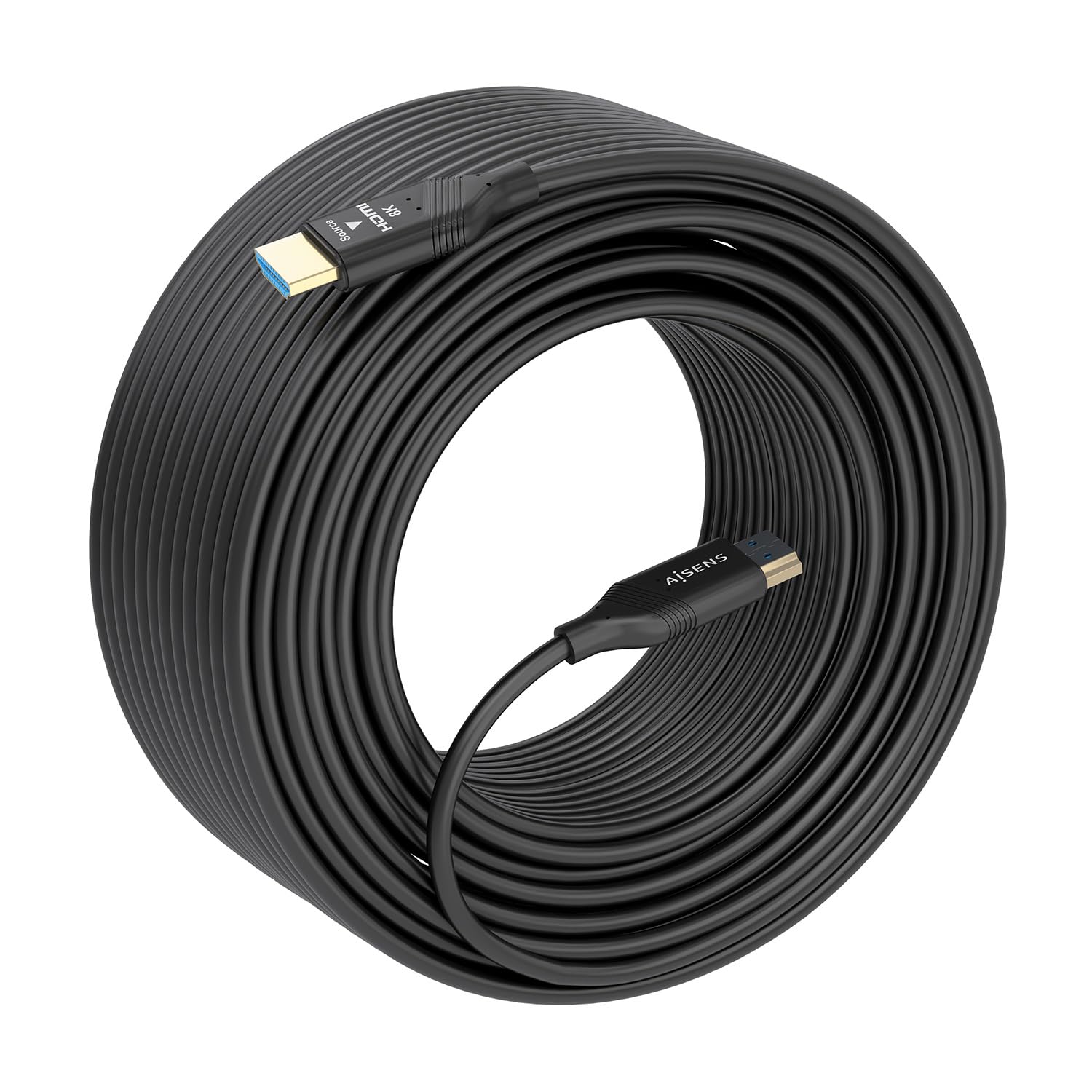 AISENS - A153-0937 - CABLE HDMI V2.1 AOC ULTRA ALTA VELOCIDAD/HEC 8K@60HZ 4K@120HZ 4:4:4 48GBPS, A/M-A/M, 30M