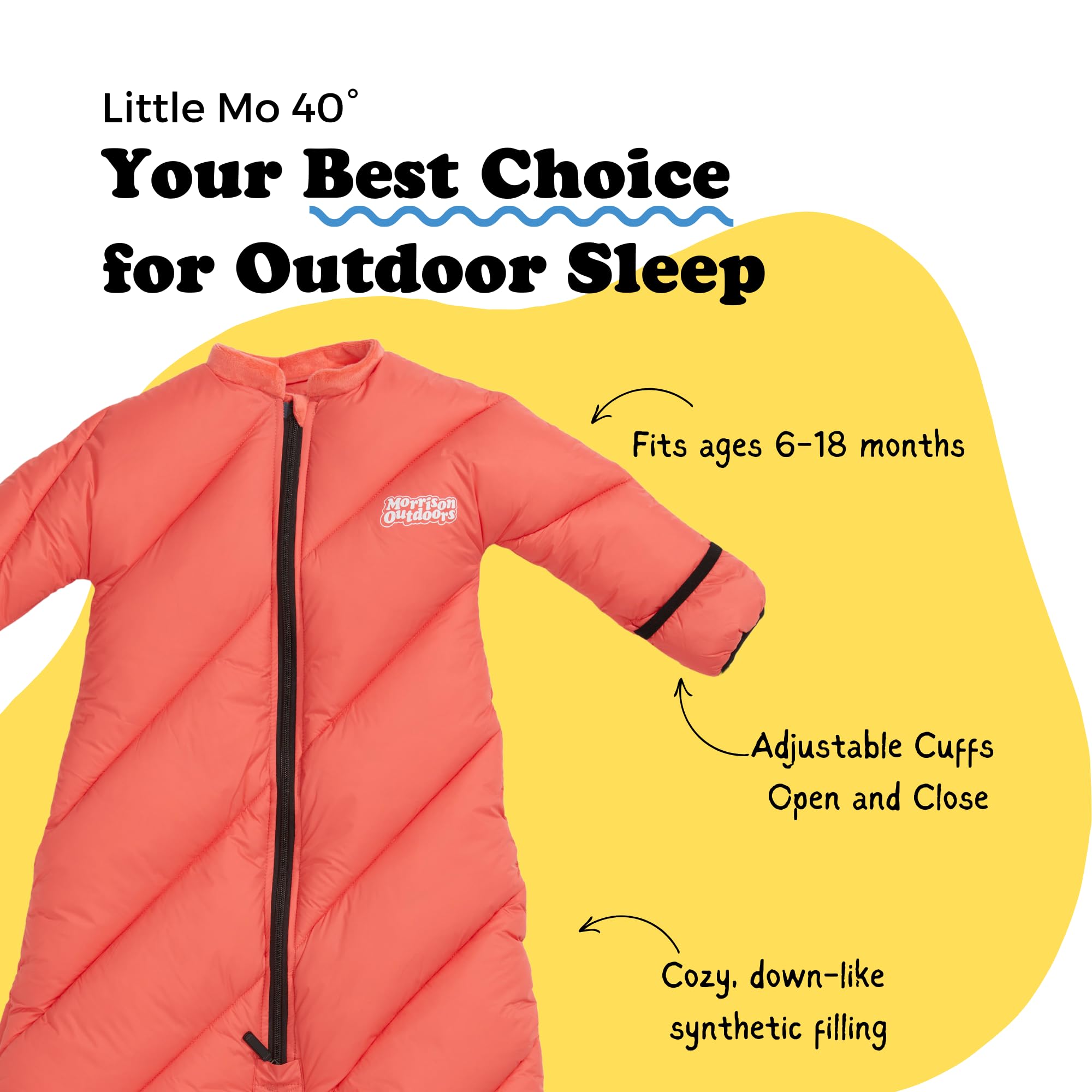 Amazon | Morrison Outdoors Little Mo 40° ベビースリーピングバッグ