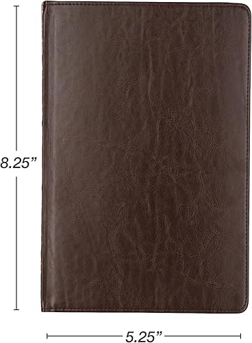 Vista 12 de Samsill Cuaderno vintage de tapa dura, 200 páginas rayadas, marrón, 5.25 x 8.25 pulgadas Marrón oscuro