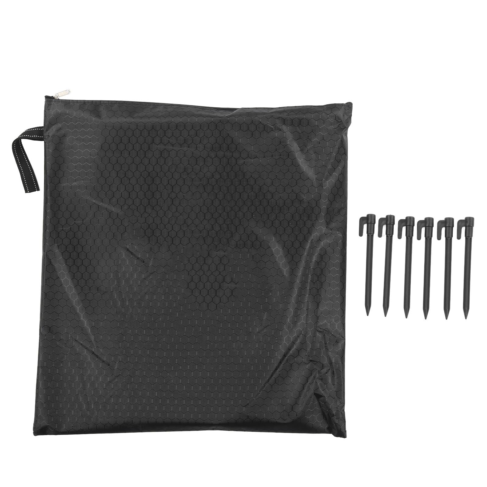 Piattaforma di Atterraggio per Droni, Piattaforma di Atterraggio per Elicottero Nera Pieghevole da 110 Cm con Chiodo a Terra per Protezione
