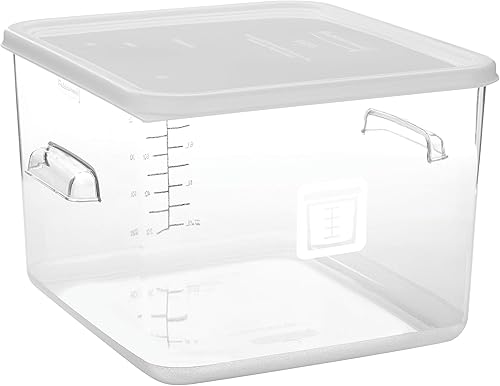 Miniatura 2 de Rubbermaid Commercial Products 1980250 - Recipiente cuadrado de plástico para almacenar alimentos