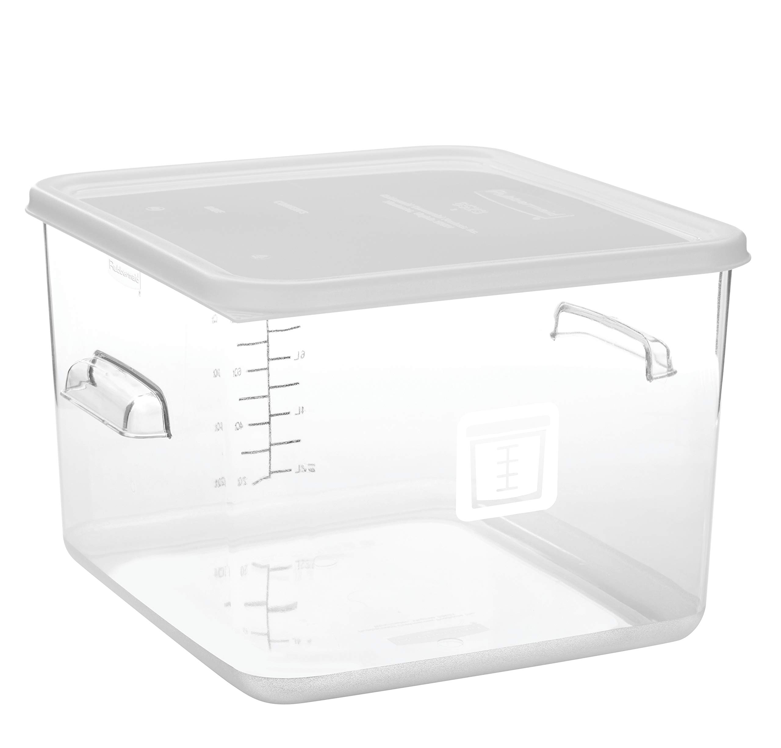 Rubbermaid Commercial Products Coperchio Per Contenitori SalvaSpazio – Adatto A 12, 18 E 22 Litri – Trasparente E Impilabile