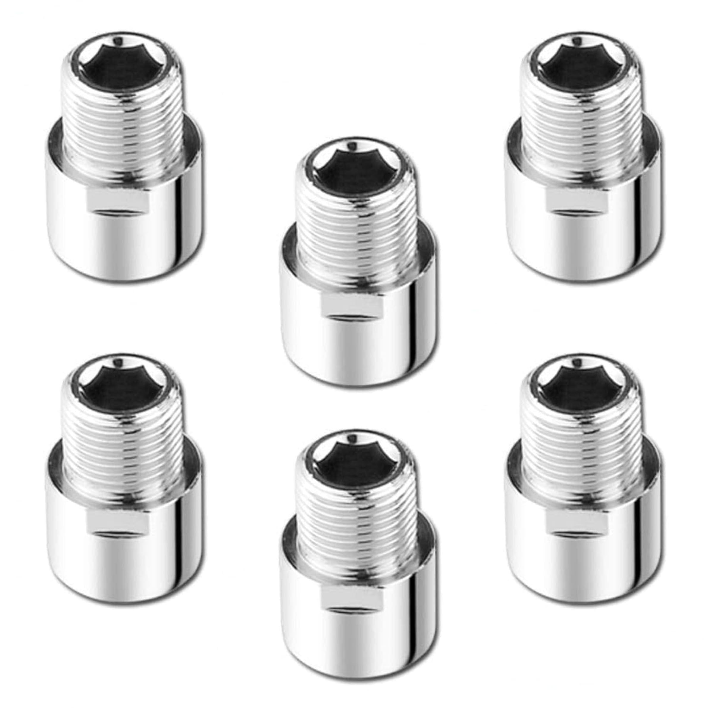 Ruhe® Extension Nipple (1.5 Inches) | Chrome Plated Brass Extension Nipple for Threaded Pipe Connections | (Set of 6) (B08W5CGKB2) Amazon Price History, Amazon Price Tracker