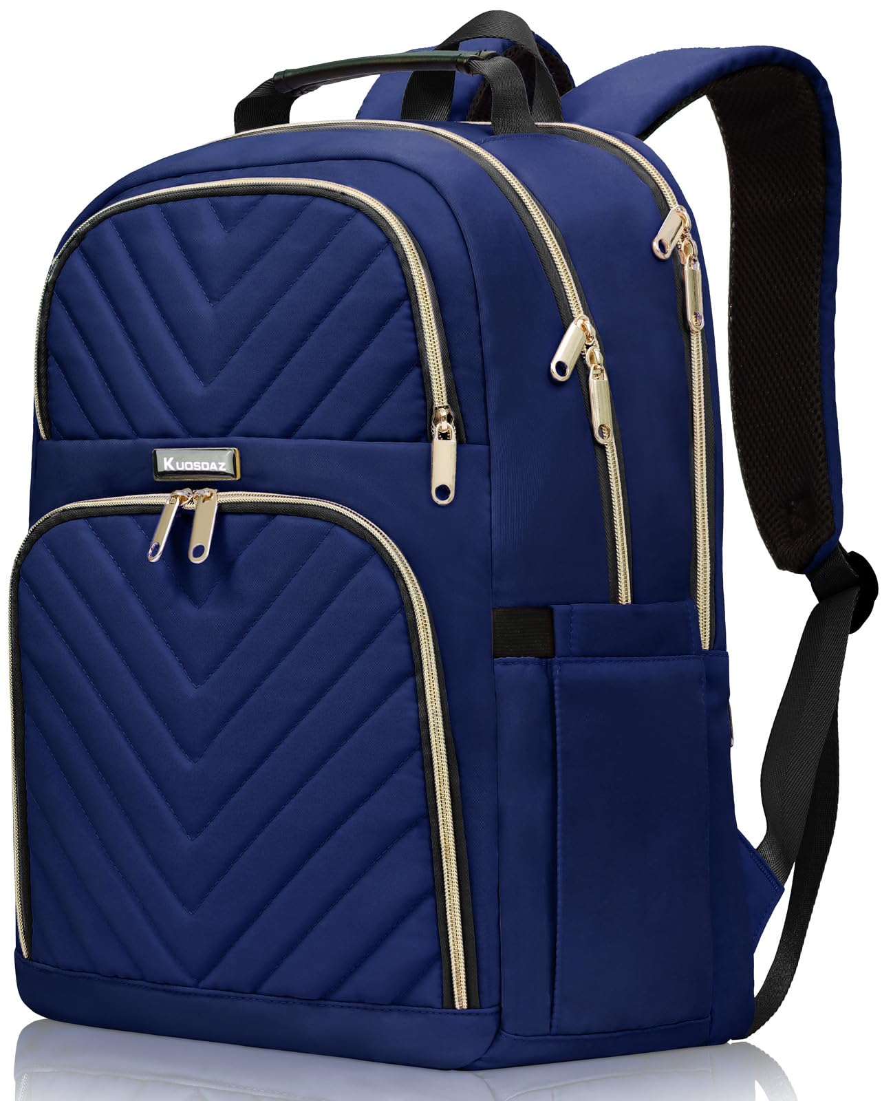 Mochila para mujer, mochila escolar de 15.6 pulgadas para niñas y adolescentes con puerto de carga USB, mochila para laptop, elegante mochila impermeable para escuela, universidad, viajes