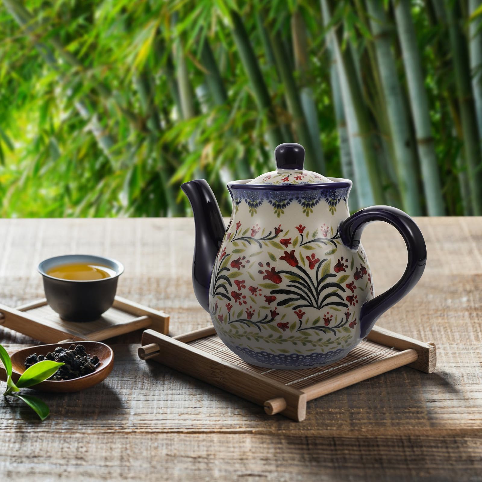 SUPVOX Teiera in Ceramica Porta Tè Multiuso, Bollitore D'acqua Fredda per Casa e Ufficio, Pentola Portatile per Infusi e Tisane, Adatta a Ristoranti e Sale da Tè
