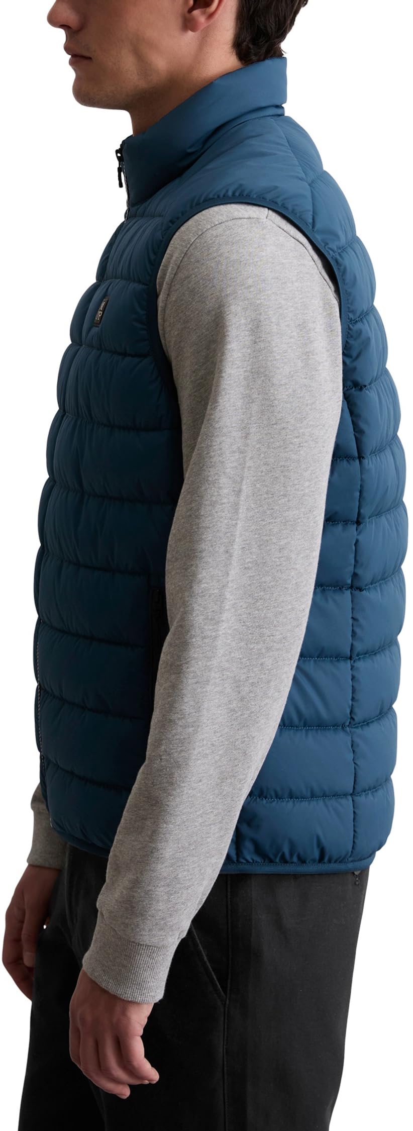 Marc OߴPolo Herren Steppweste mit Stehkragen leicht, Blau (Blue Daze), S – Ansicht 2