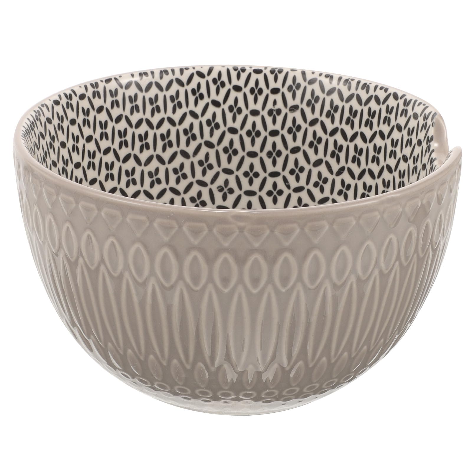 Bol de rangement en céramique pour fil à crochet et support laine anti-nœuds