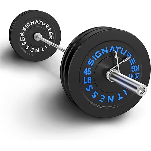 Fitvids Olympic Bumper Plates Set, 2" Weight Plates for Strength Training & Weightlifting, Paris or Set or Set with Barbell, Multiple Options