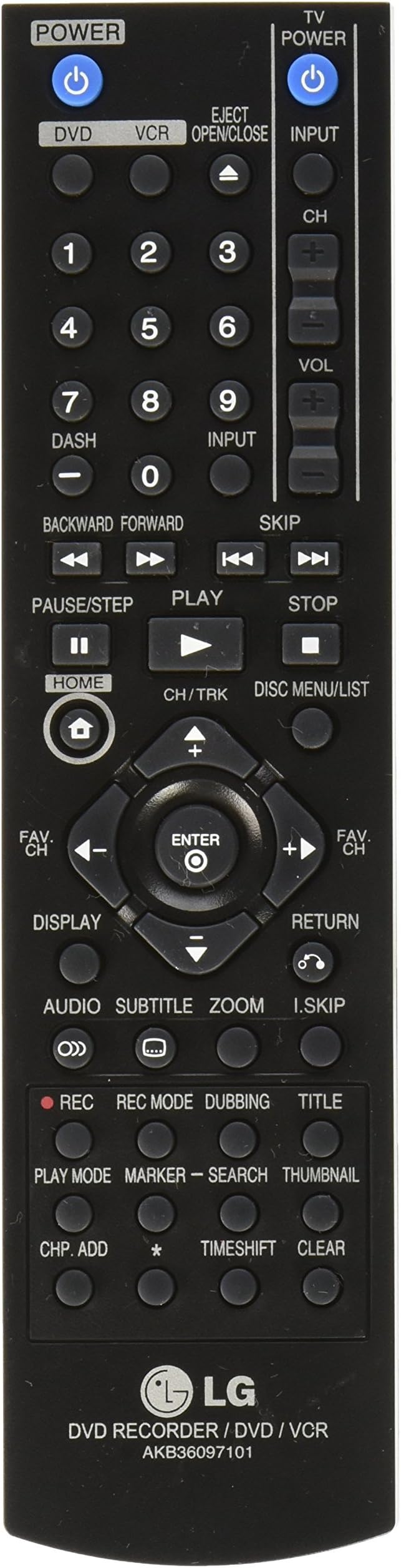 LG AKB36097101 Remote Controller Assembly