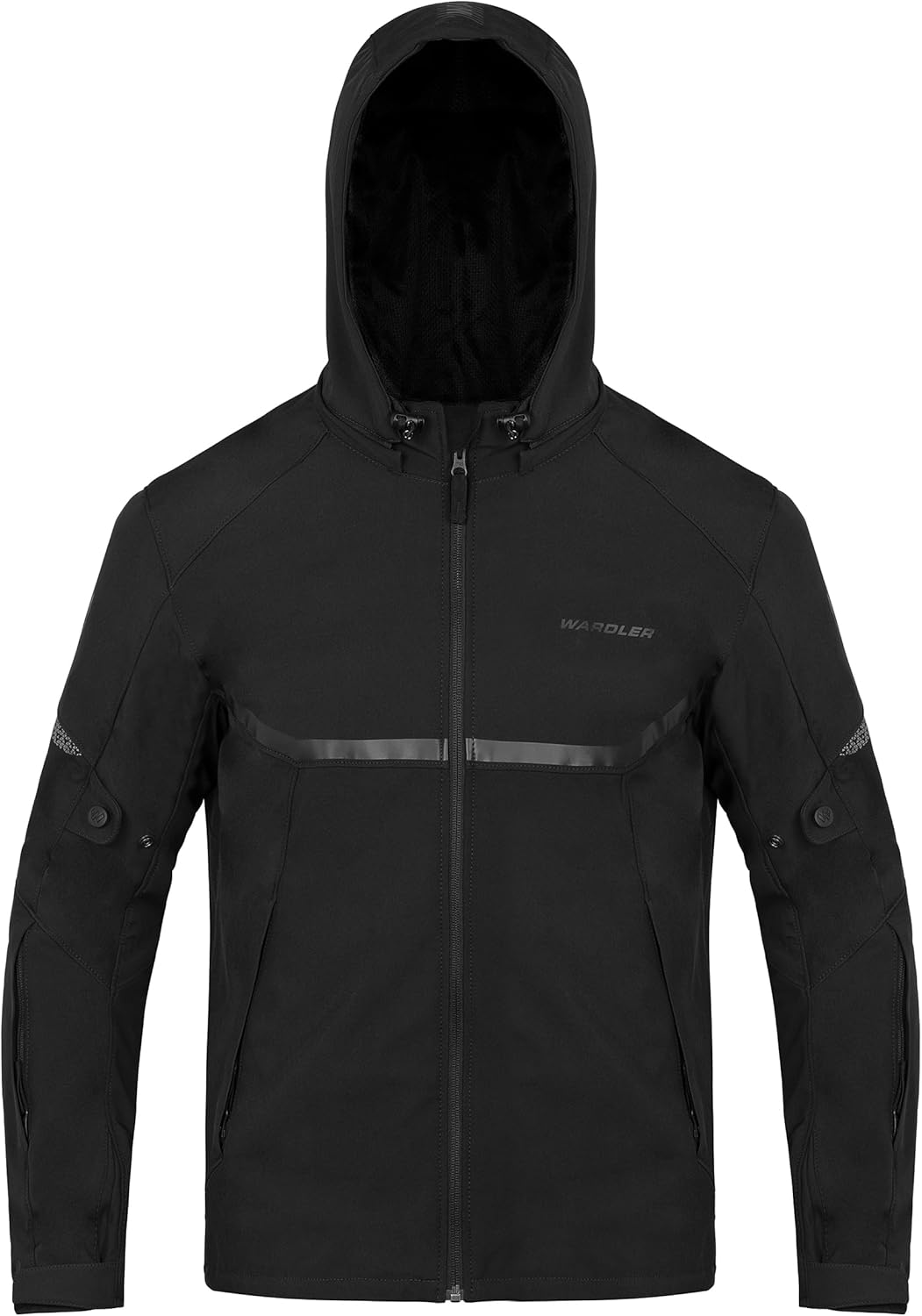 Motorcycle Jacket Men, Riding Jacket, Hoodie, Lightweight, Breathable, CE Level 1 Armor, HI VIS