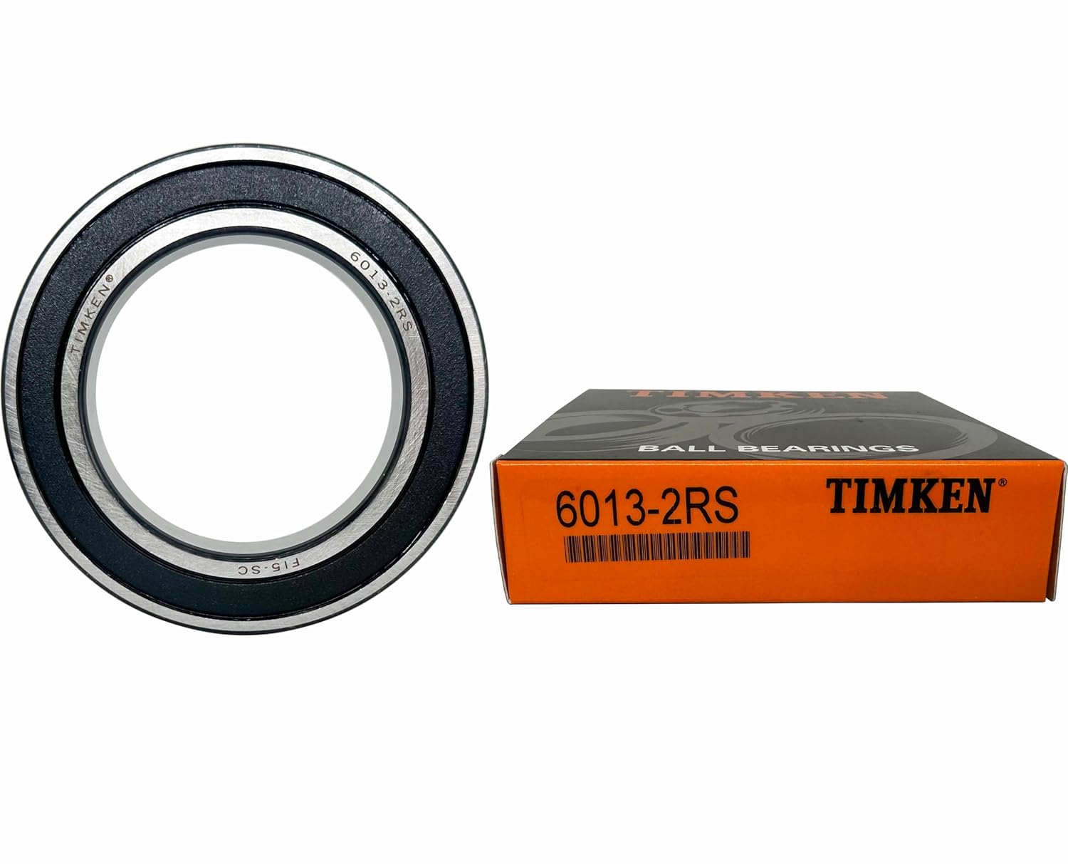 TIMKEN 6013-2RS 1 Pcs Double Rubber Seal Bearings 65x100x18mm, Pre-Lubricated and Stable Performance and Cost Effective, Deep Groove Ball Bearings.