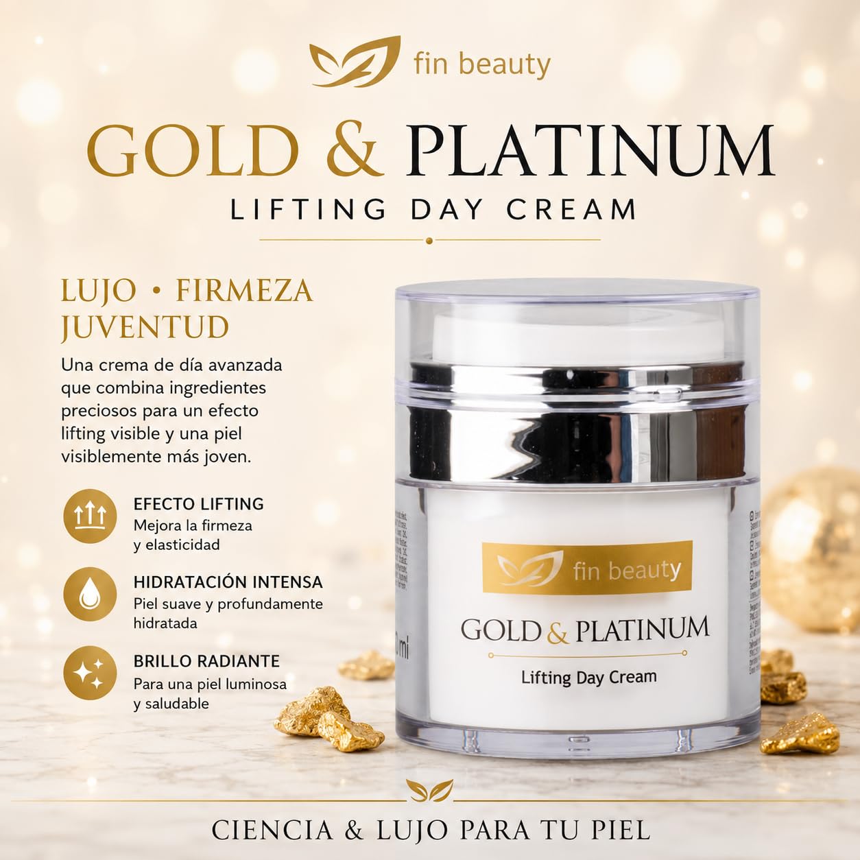 Gold & Platinum Crema de Día Lifting Facial