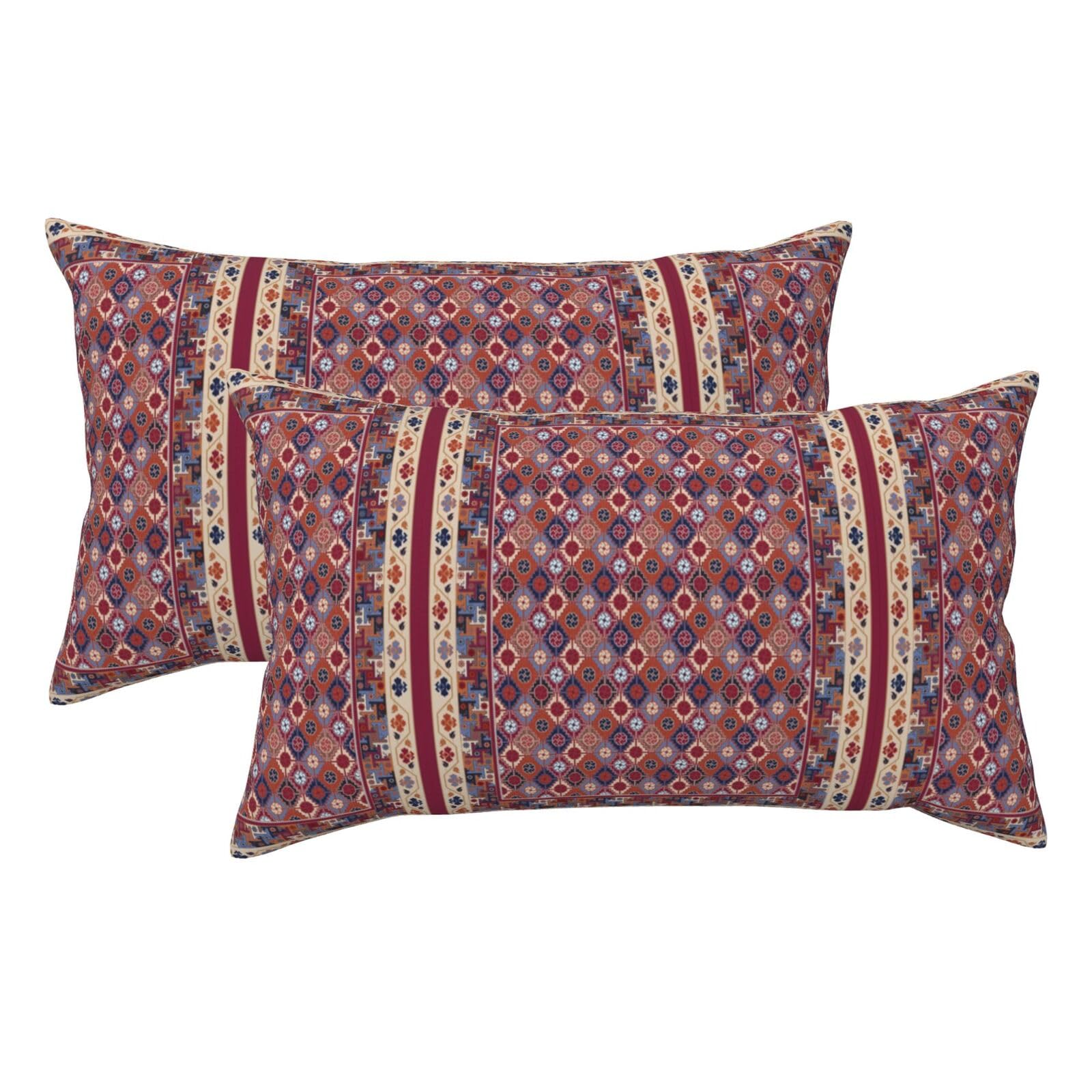 Carpet Luxury King Pillowcases Set of 2, Plush Velvet Feel Pillow Covers with Hidden Zipper, Skin & Hair Friendly, 20x36 Inches Pillow Cases for Sleeping Gift