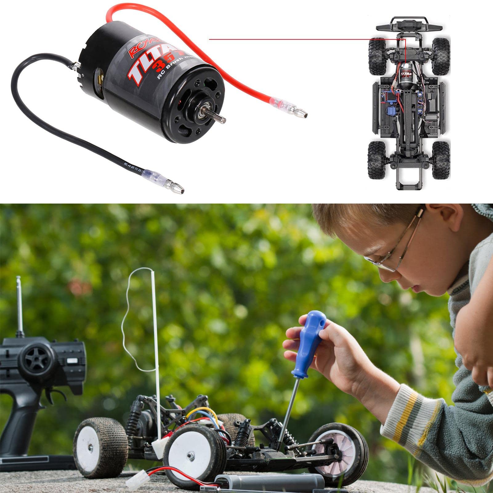 Amazon.co.jp: 550モーター,550防水モーター | RC550ブラシ付き