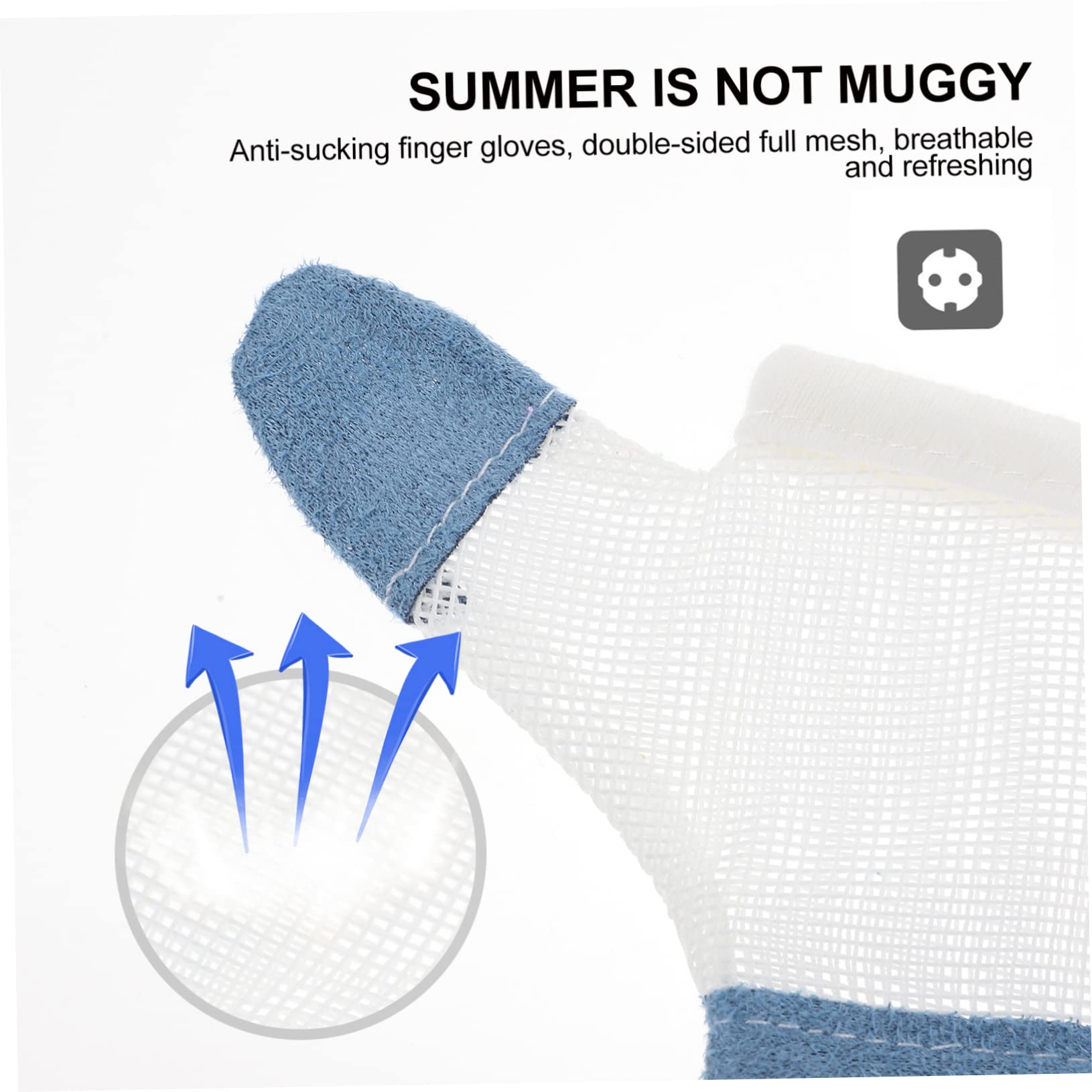 VICASKY Guanti Antisucchiamento in Nailon 2 Paia per Ragazzo Ragazza Protezione Dita Riutilizzabili e Resistenti All'usura da 6 a 22,5kg