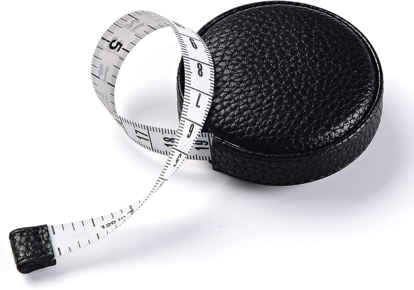 3m/120 Tape Measure Body Measuring Tape for Body Cloth Tape Measure for Sewing Fabric Tailors Medical Measurements Tape Dual Sided Sewing Cloth Tailor Craft Ruler Retractable (Black, 1 Pack)