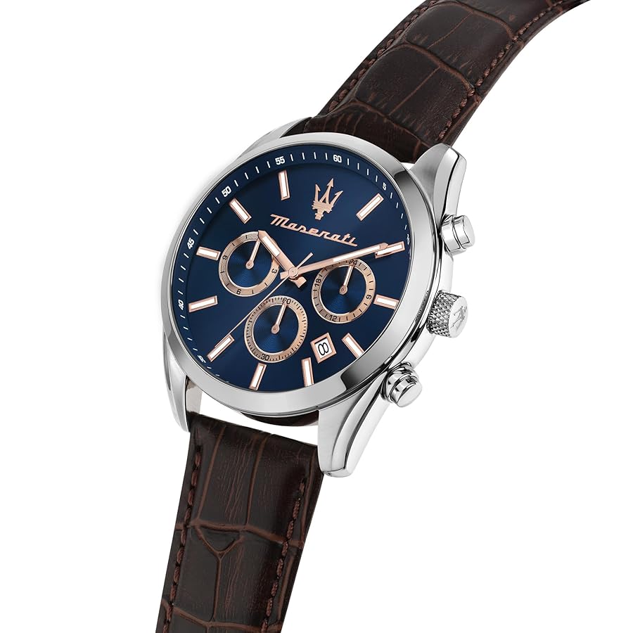 Orologio Maserati Attrazione Limited Edition Uomo - Quadrante Blu, Acciaio, Quarzo Multifunzione, Garanzia 2 Anni - Foto 5