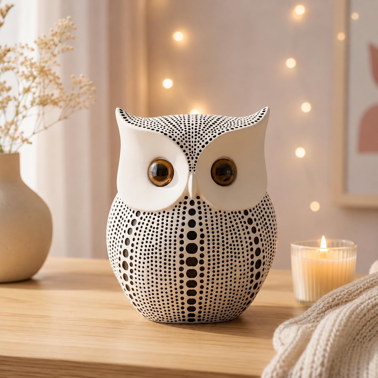 Lucky Owl Statues - Home Decor -11