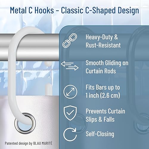 Miniatura 43 de Paquete de 10 ganchos de metal en forma de S para colgar, gancho resistente en forma de S con hebilla de seguridad, se adapta a barras de hasta 0.6