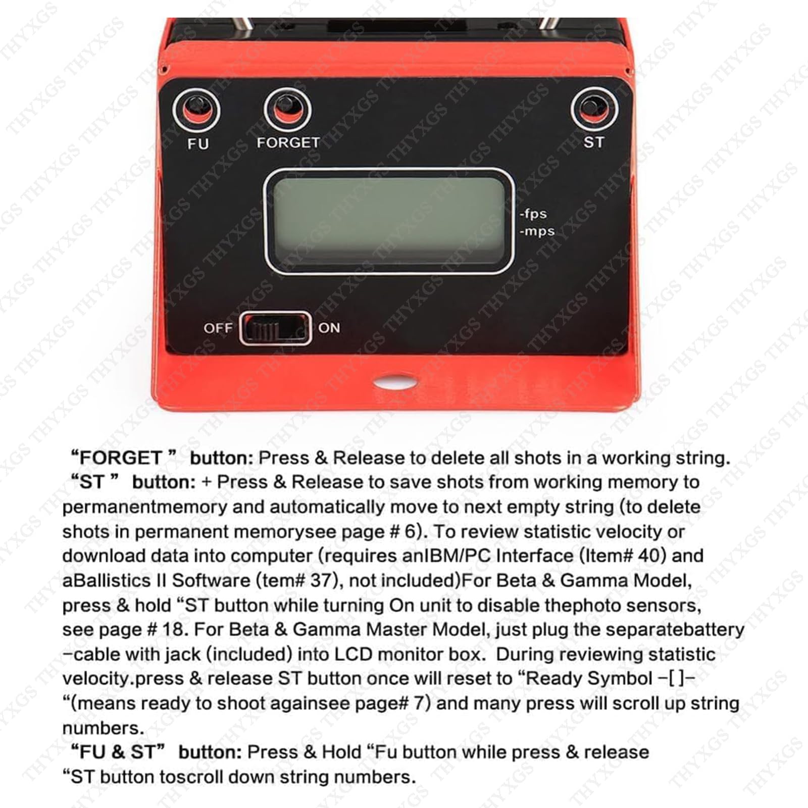 Cronógrafo de precisión para tiro y tiro con arco, probador de velocidad plegable con pantalla LCD, mide FPS/MPS para proyectiles y tirachinas