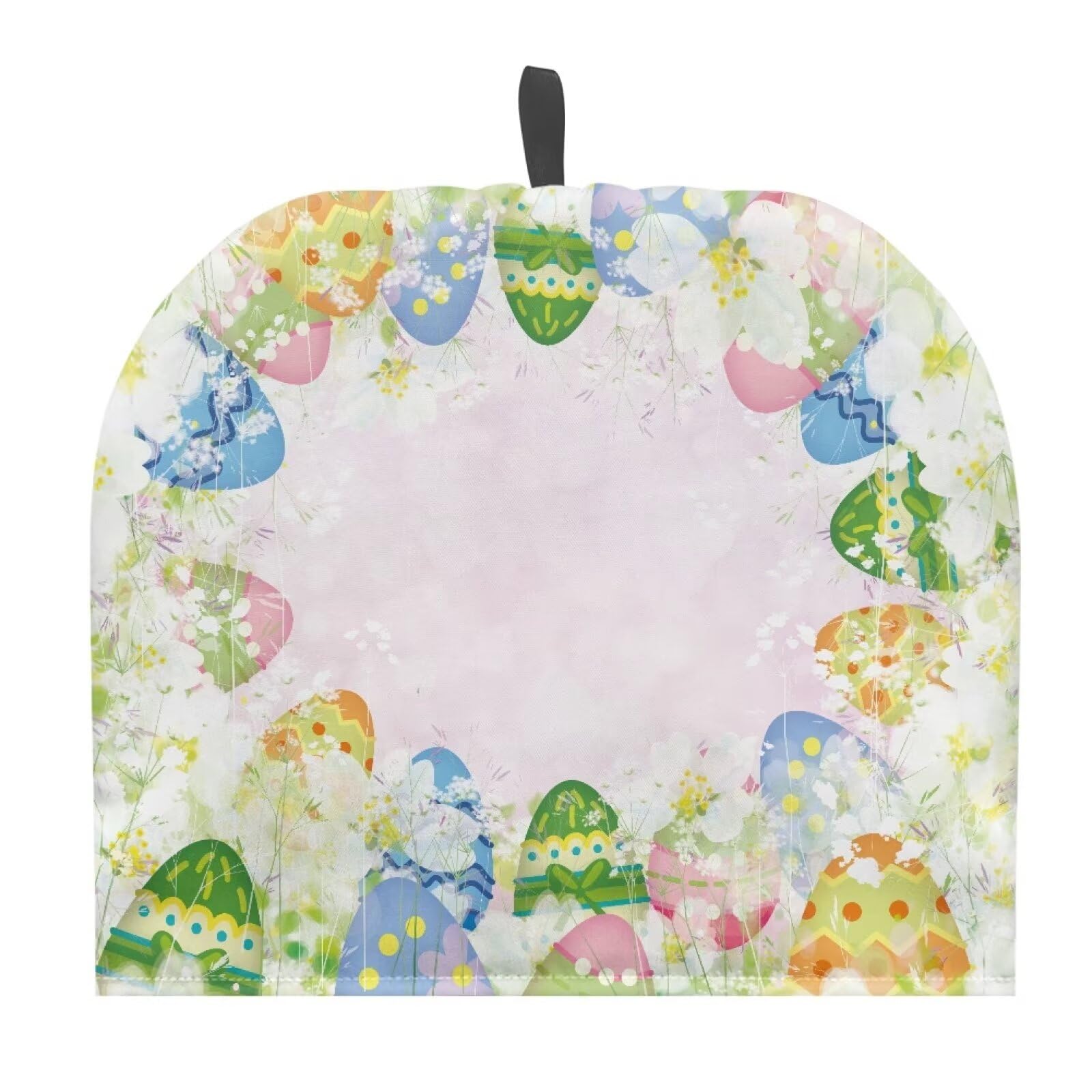 Goronwyfloyd Easter Egg and Floral Teapot Cozy Breakfast Warmer Stain Resistant Insulated Teapot Cover Keep Teapot Warm and Clean Easy to Install and Portable