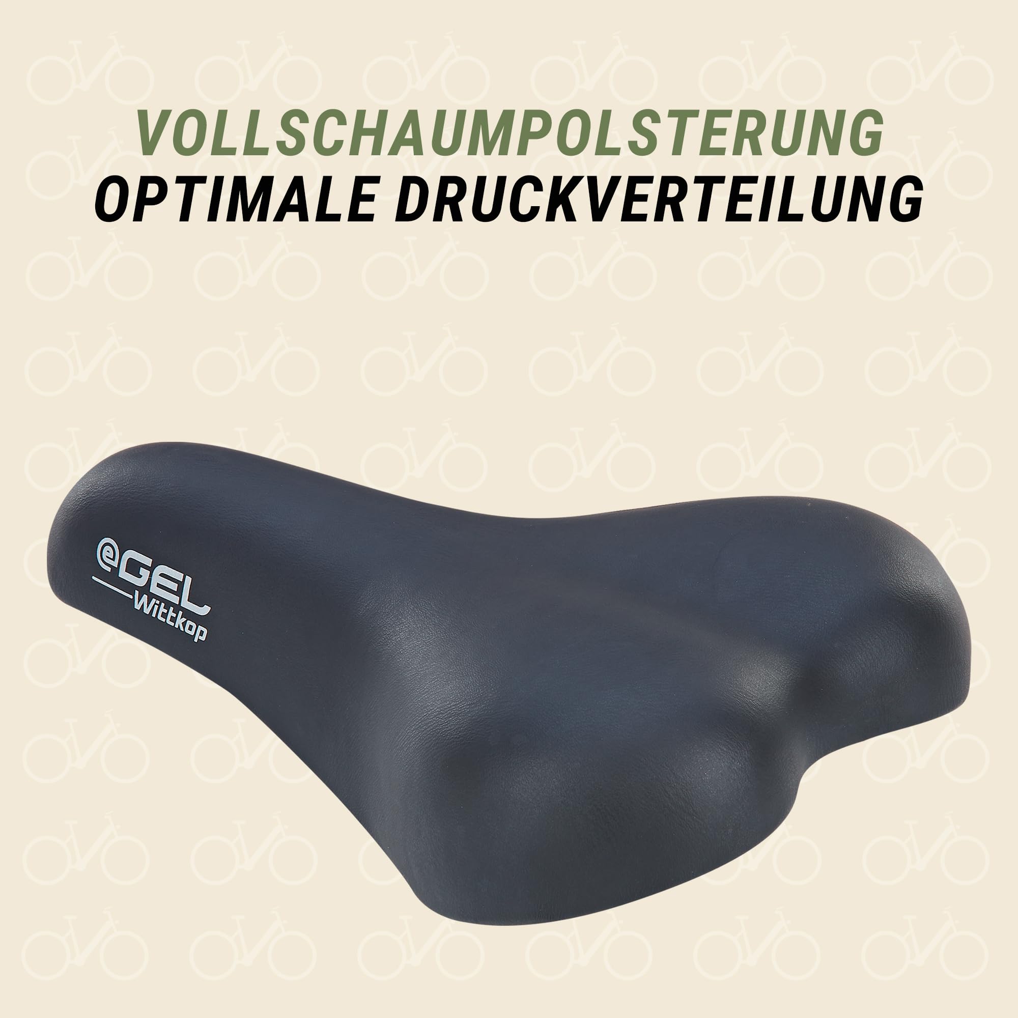 Prophete Fahrradsattel, Kinder und Jugendsattel, mit Geleinlage und Vollschaumpolsterung
