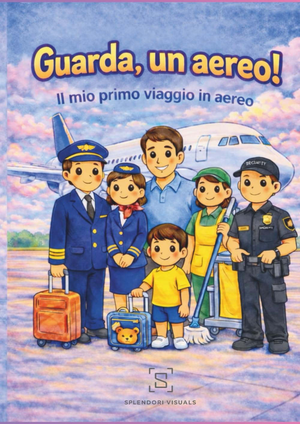 Guarda, un aereo!: Il mio primo viaggio in aereo - un libro per imparare e colorare