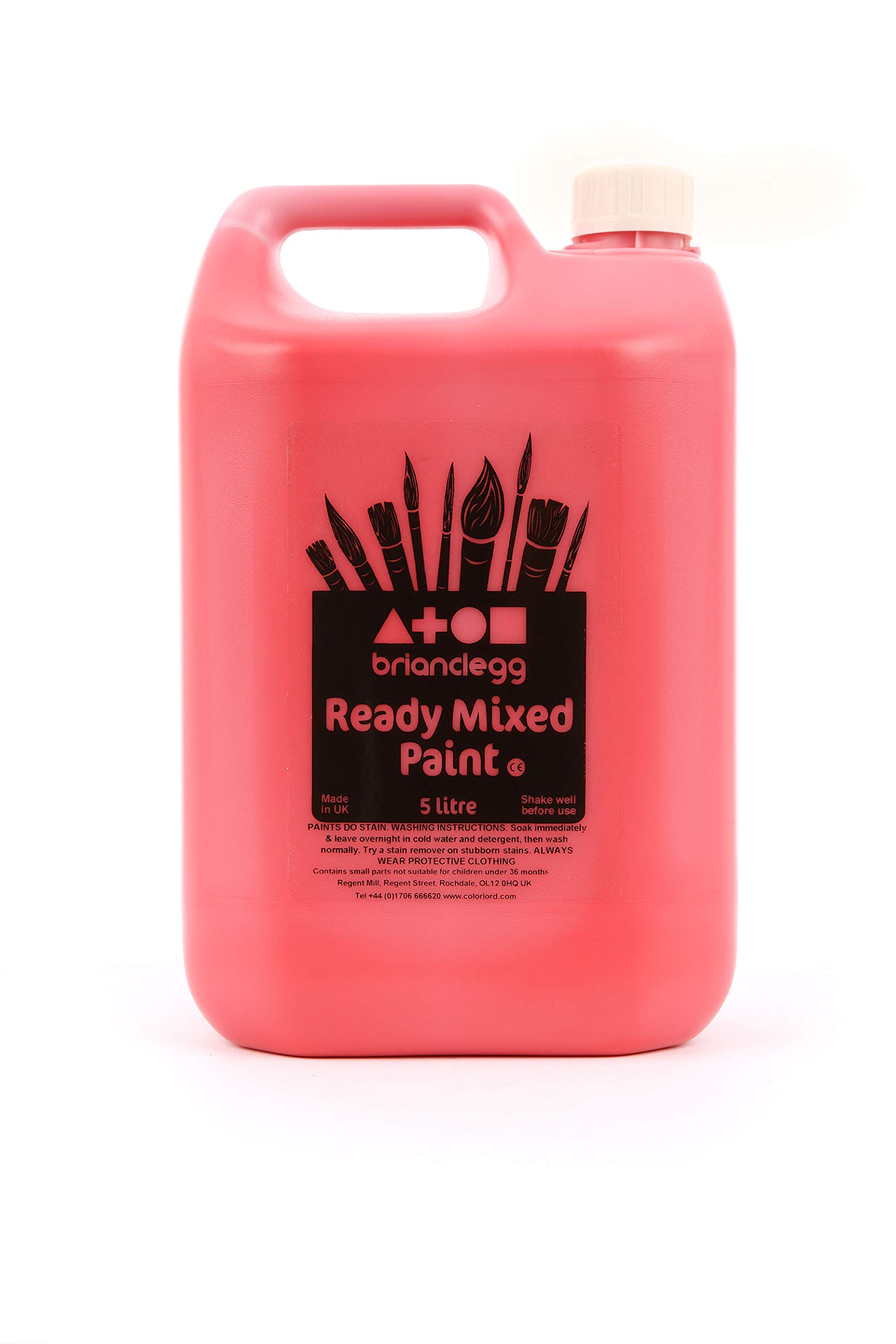 Brian Clegg Ltd. Paint, Red, 5 l (Pack of 1)