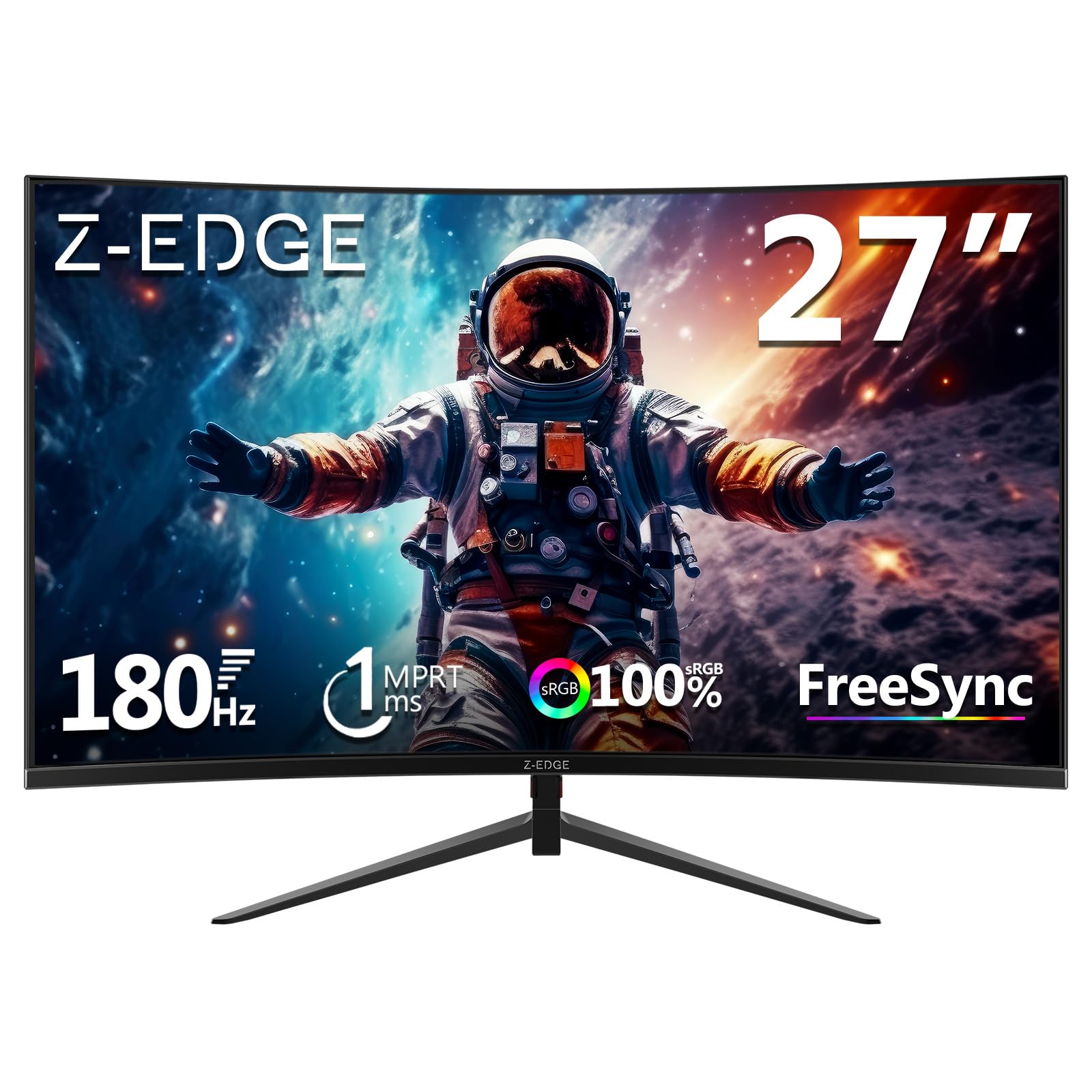Amazon.com: Z-Edge 27 inch Curved Gaming Monitor, FHD 1080P 200Hz