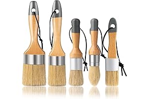 5 Pack Wax Brush and Chalk Paint Set for DIY Painting and Waxing Crafts