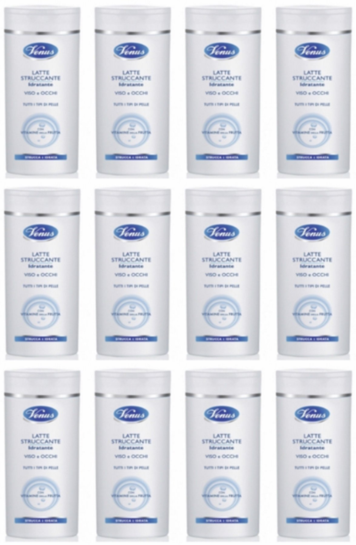12 X Venus LATTE DETERGENTE IDRATANTE VISO + OCCHI struccante offerta in stock
