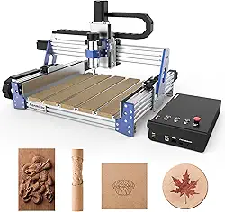 Genmitsu Máquina roteadora CNC PROVerXL 4030 V2, velocidade rápida para madeira metal acrílico PCB MDF, máquina de gravação de 3 eixos com motor de circuito fechado e parafuso de esfera, área de trabalho 400 x 300 x 110 mm