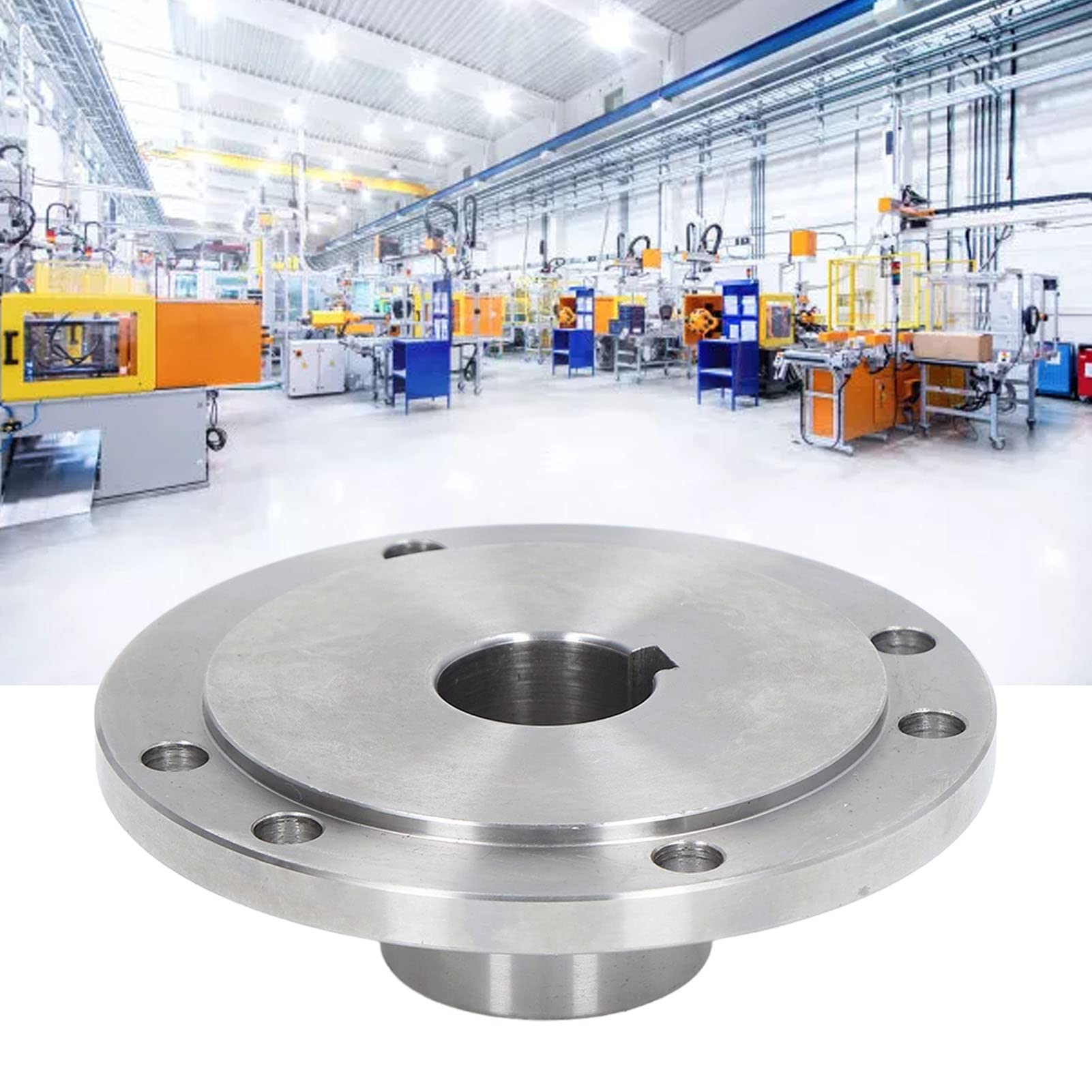 Voorplaat voor Draaibank van Hout, 125 Mm Flens van Draaibank Stalen Spankopverbindingsflens voor K11-125 K12-125 K72-125 (20 mm Voorplaat voor Draaibank van Hout, 125 Mm Flens van Draaibank Stalen Spankopverbindingsflens voor K11-125 K12-125 K72-125 (20 mm
