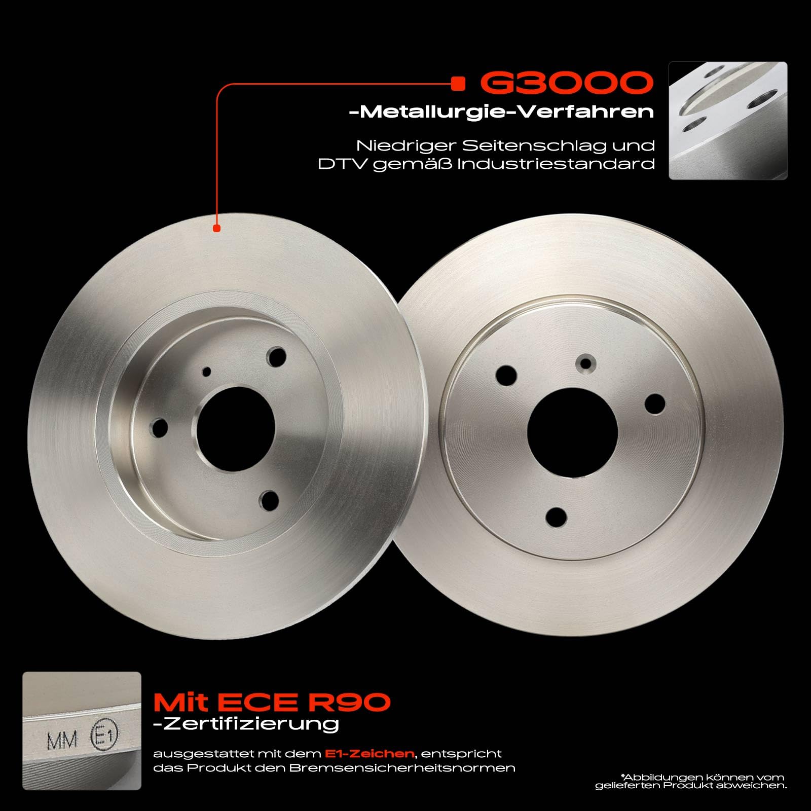 Frankberg 2x Bremsscheiben + 4x Bremsbeläge Vorne 4514210210 | Kompatibel mit Crossblade 450, Cabrio 450, Fortwo Coupe 451, Fortwo Coupe 450, City-Coupe 450, R.o.a.d.s.t.e.r Coupe 452