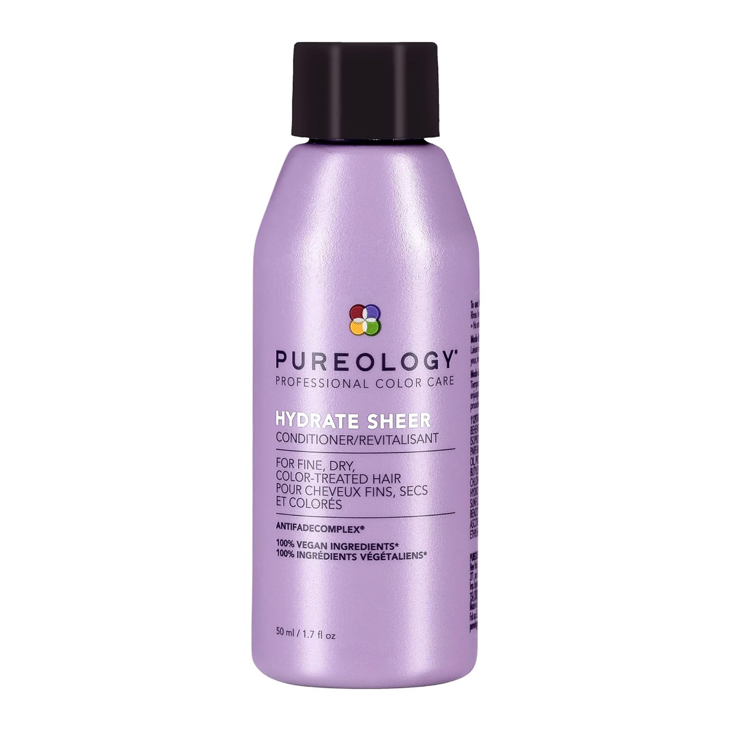 Pureology Hydrate Sheer Conditioner - Lightweight Hydrating Conditioner For Fine or Dry Color-Treated Hair, Silicone-Free & Vegan