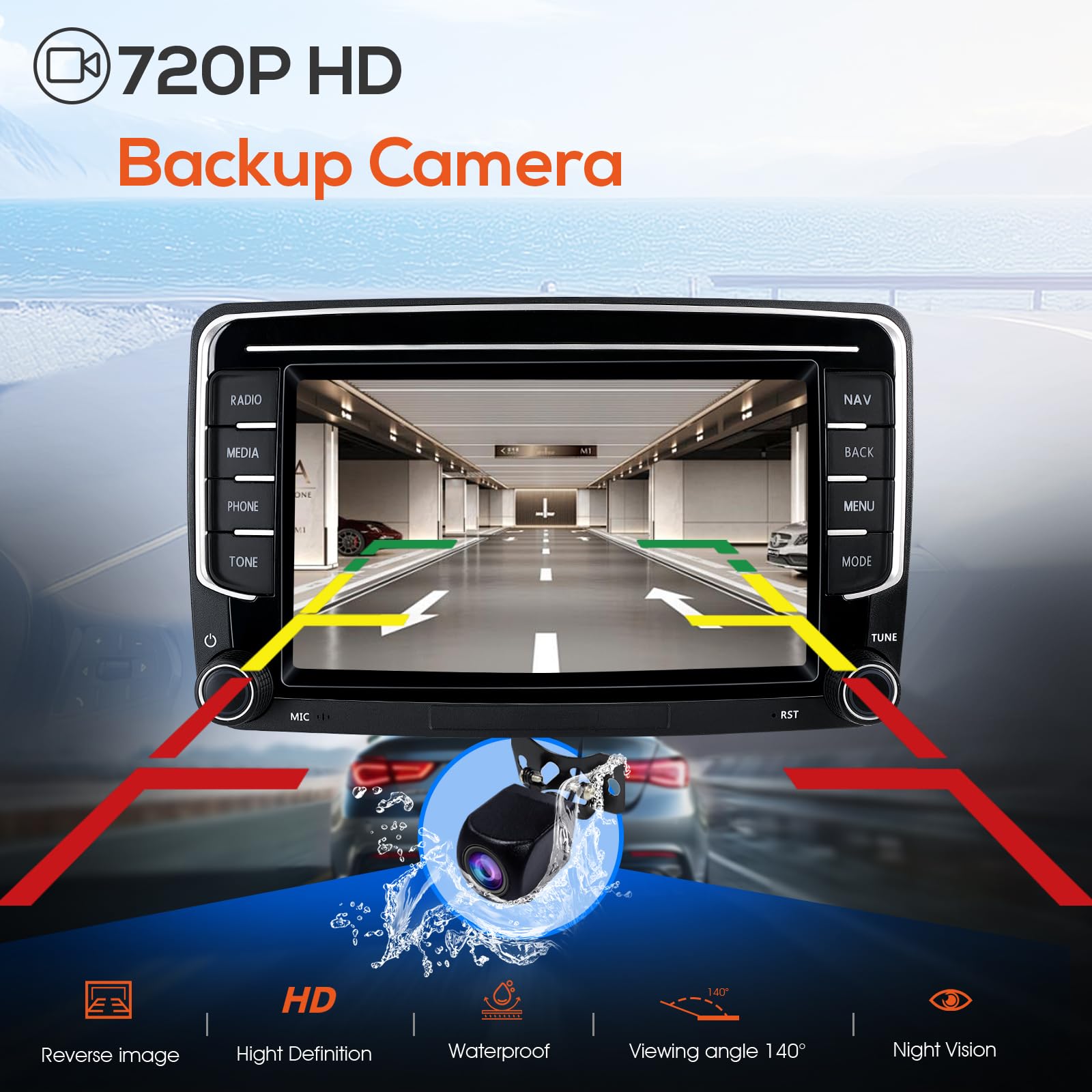 Haudio 2 Din Car Stereo with Wireless Apple CarPlay & Android Auto, 7 Inch Car Screen with Canbus, Bluetooth, Mirror Link,WiFi, FM/AM/RDS/SWC Car Radio for VW Golf 6, Passat, Polo, Tiguan, Jetta&Skoda