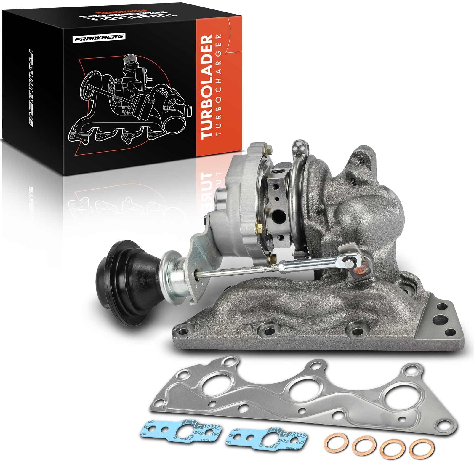 Frankberg Turbocompresseur, turbocompresseur à gaz d'échappement, système | Compatible avec: R.o.a.d.s.t.e.r Coupé 452, Cabriolet 450, Fortwo Cabrio 450, R.o.a.d.s.t.e.r 452, Fortwo Coupé 450