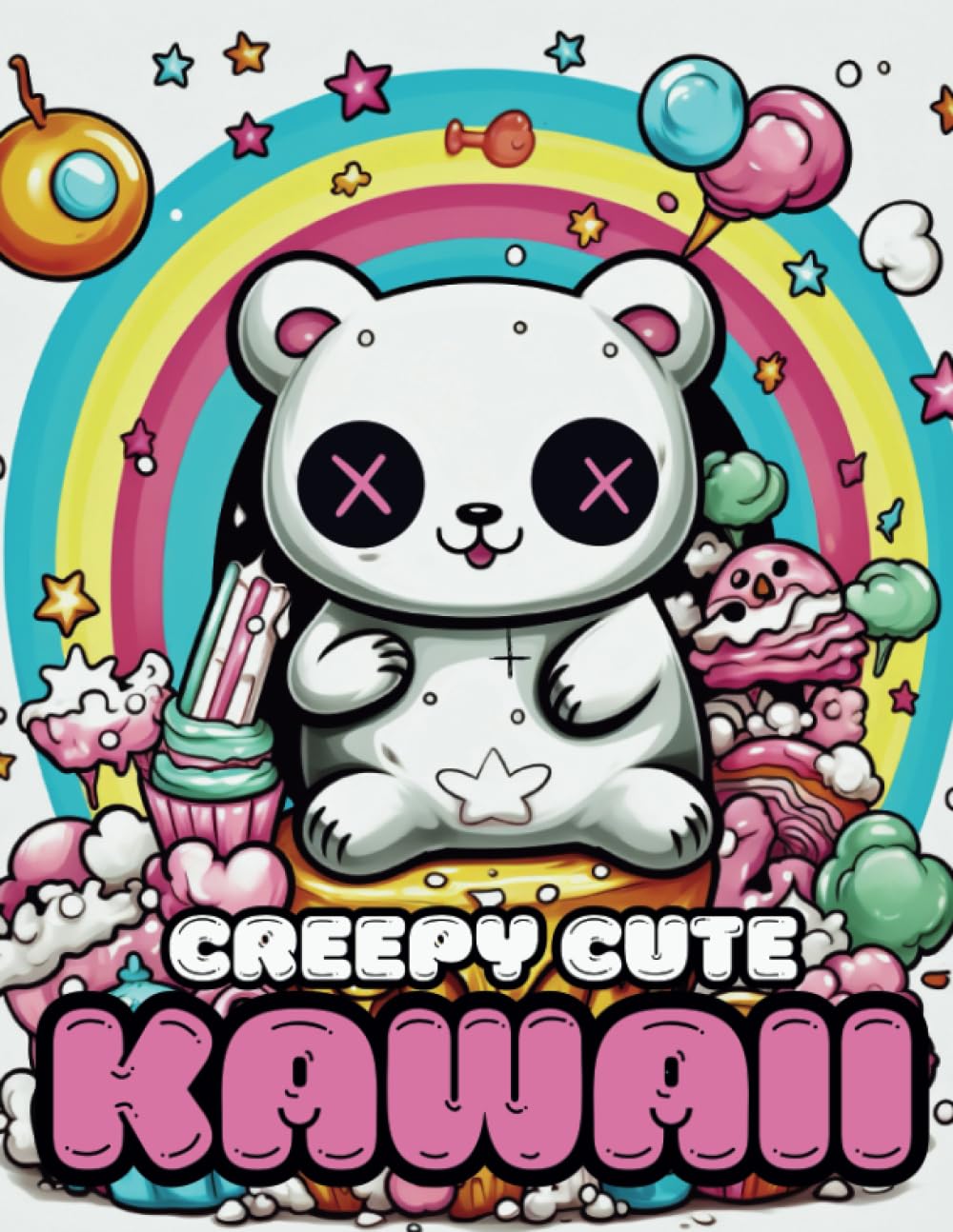 Creepy Cute Kawaii Coloring Book: a Manga Inspired Coloring book featuring adorable spooky pages with a Gothic twist (Cute Kawaii Coloring Books)