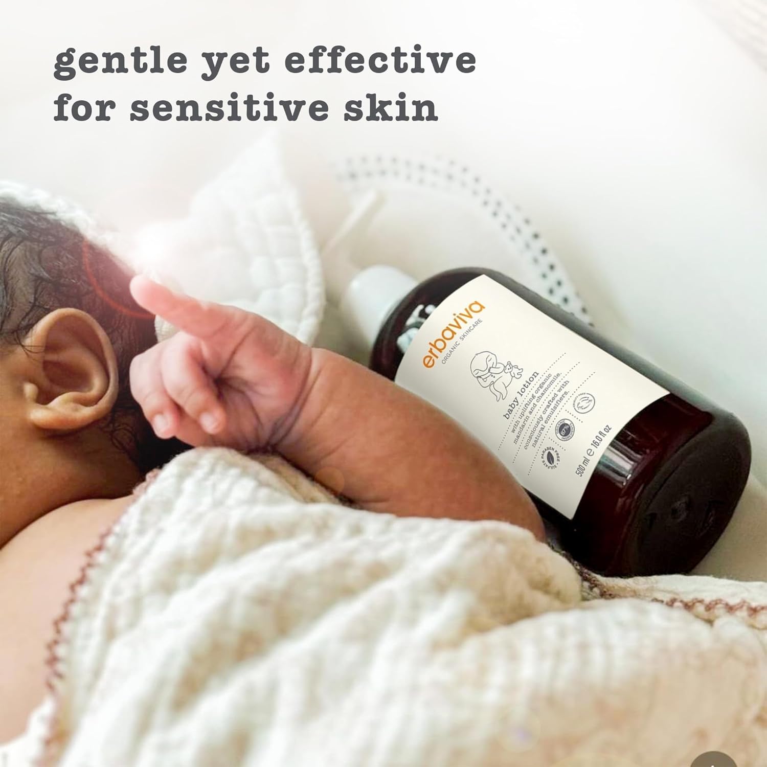 erbaviva Organic Baby Lotion, 16 Fl Oz
